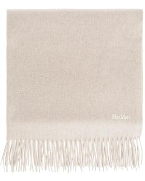 Max Mara Baci Fringed Scarf - Natural