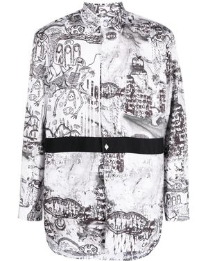 Comme des Garçons グラフィック シャツ - グレー