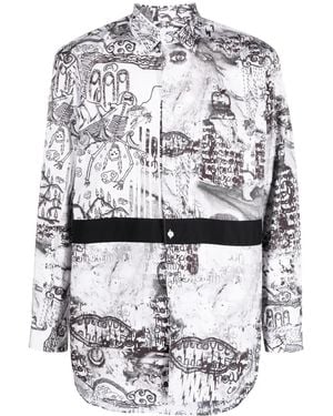 Comme des Garçons グラフィック シャツ - グレー