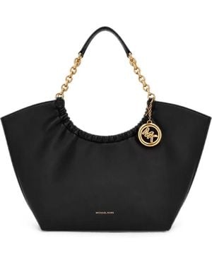 MICHAEL Michael Kors Large Indie Logo-Charm Tote Bag - Black