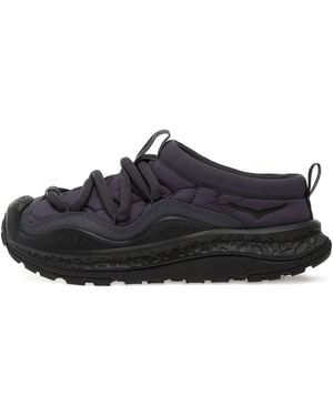 Hoka One One U Ora Primo Quilted Lace-Up Trainers - Black