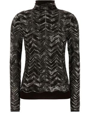 Missoni Pull À Col Roulé - Noir