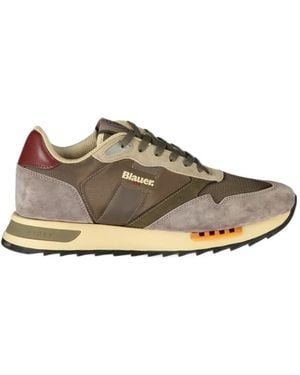 Blauer Ryder Paneled Sneakers - Brown