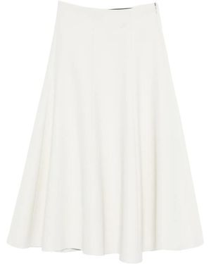 Jacquemus Gonna maxi svasata. - Bianco