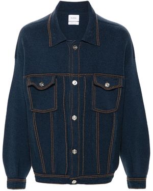 Barrie Oversized Denim Jacket - Blue