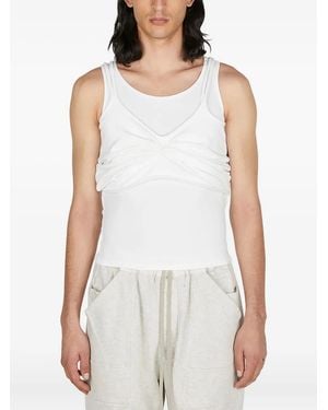 rusfrcade Ean Layered Tank Top - White