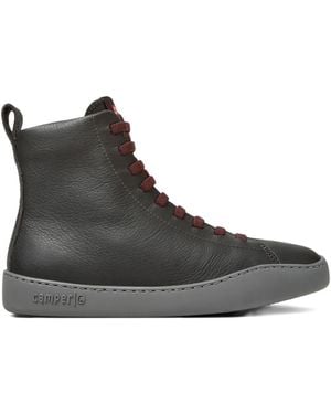 Camper Peu Touring Lace-Up Leather Trainers - Black