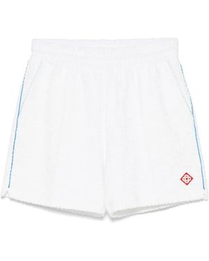 CASABLANCA Monogram Towelling Shorts - White