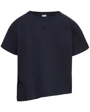 Loewe Asymmetrisch T-Shirt - Blauw