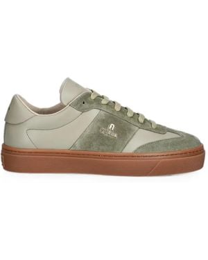 Furla Logo-Plaque Low-Top Trainers - Green