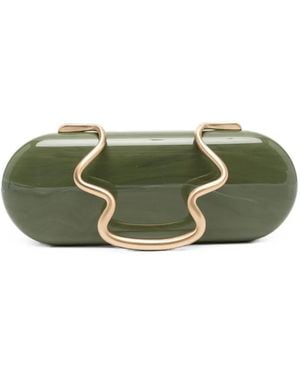 Cult Gaia Ilaria Clutch Mit Marmor-Effekt - Grün