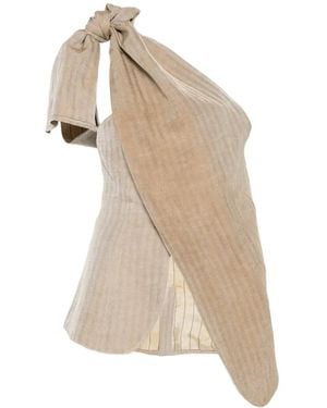 Uma Wang Kaeen One-Shoulder Waistcoat - White