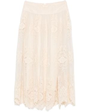 Zimmermann Lace Maxi Skirt - Natural