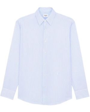Saint Laurent Cassandre ストライプシャツ - ホワイト