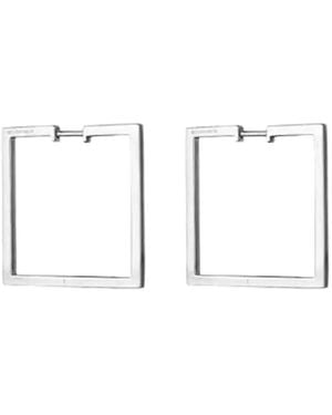 CADAR Pendientes De Aro Foundation En Oro Blanco De 18 Ct