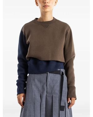 Sacai Sudadera A Capas - Negro