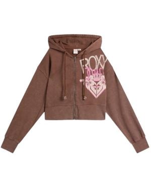 Juicy Couture X Roxy Logo-Print Hoodie - Brown