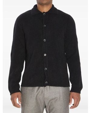 Barena Cárdigan con cuello de pico - Negro