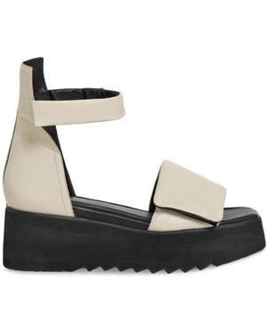 UMA | Raquel Davidowicz Calf Leather Platform Sandals - Black