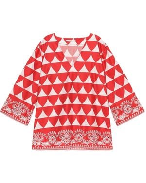Maliparmi V-Neck Shirt - Red