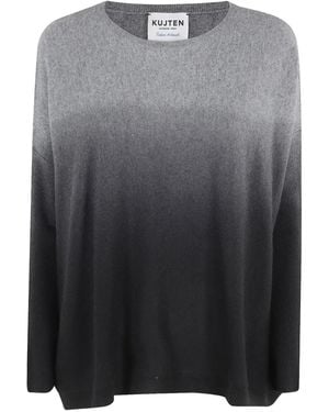 Kujten グラデーション カシミアセーター - グレー