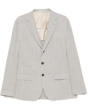 Eleventy Button Suit - White