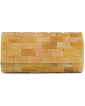 Glorinha Paranagua Pochette Anouska À Motif Géométrique - Neutre