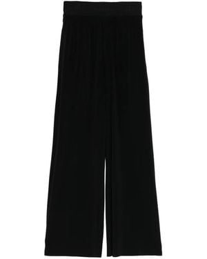 ALAINPAUL Elasticated Fluid Trousers - Black