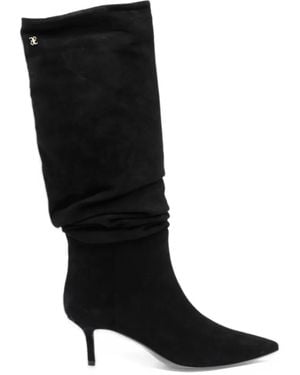 Fabi Botas Altas Holgadas Con Puntera En Punta - Negro