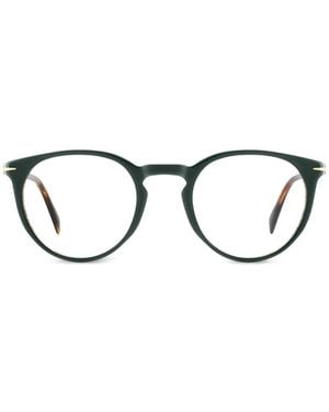 David Beckham Round-Frame Glasses - Black