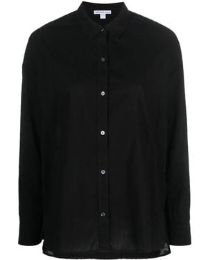 James Perse Long-Sleeve Cotton Shirt - Black