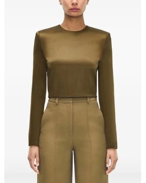 Adam Lippes Keira Blouse - Green