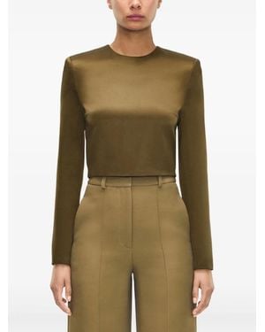 Adam Lippes Keira Blouse - Green