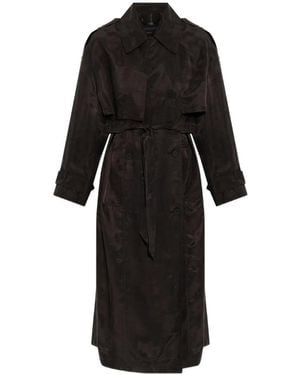 AllSaints Linnie Double-Breasted Coat - Black