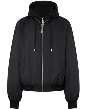 Gcds Bomber Jacket Met Kap - Zwart