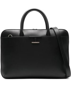 Tod's T Timeless Slim Briefcase - Black