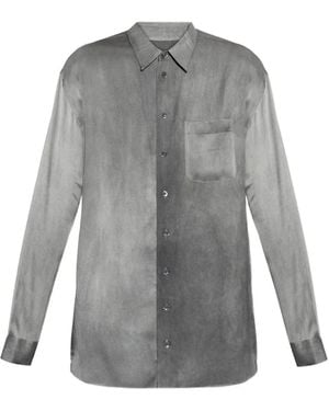 Giorgio Armani Chest-Pocket Buttoned Shirt - Grey