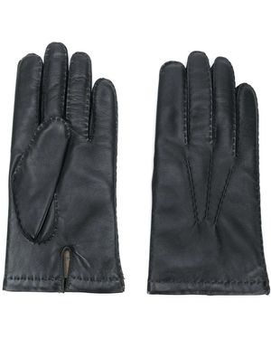 N.Peal Cashmere Chelsea レザーグローブ - ブラック