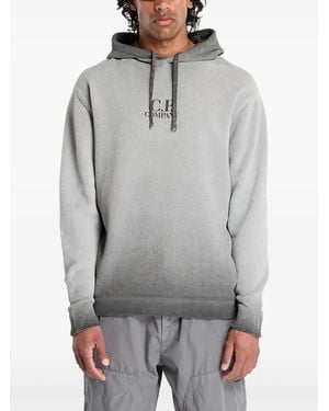 C.P. Company Gestrickter Hoodie - Grau