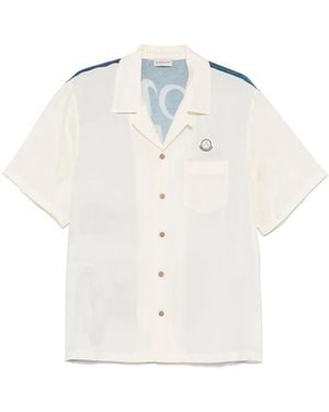 Moncler X Mercedes-Bens Camicia Con Stampa Grafica - Bianco