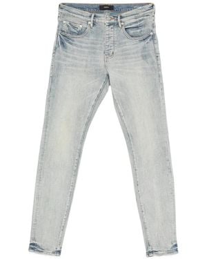 Purple Brand Faded Slim-Fit Jeans - Gray