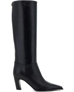 Roberto Cavalli Knee-High Leather Boots - Black