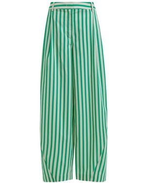 Essentiel Antwerp Jorner Striped Trousers - Green
