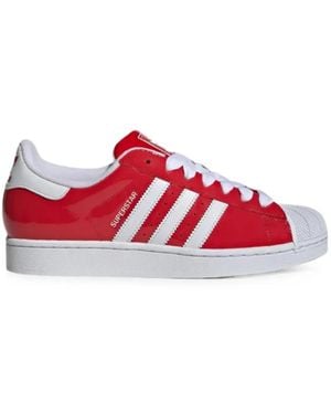 adidas Superstar Ii Leather Trainers - Red