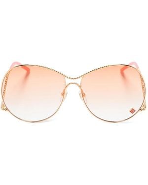 CASABLANCA Twisted-frame Round Sunglasses - Pink