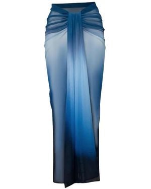 Baobab Nia Ombré-Effect Maxi Skirt - Blue