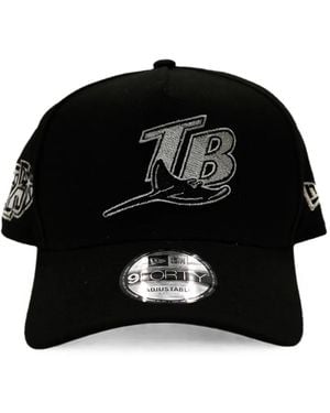 KTZ 9Forty A-Frame Tampa Bay Rays Baseball Cap - Black