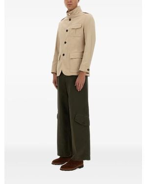 Moorer Port-Sac Button-Up Jack - Naturel