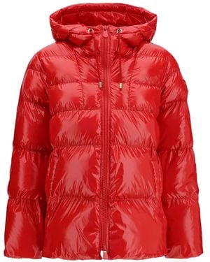 Pinko Eleodoro Quilted Hooded Jacket - Red