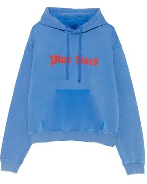 DAGGER Distressed-Hoodie Mit Slogan-Print - Blau